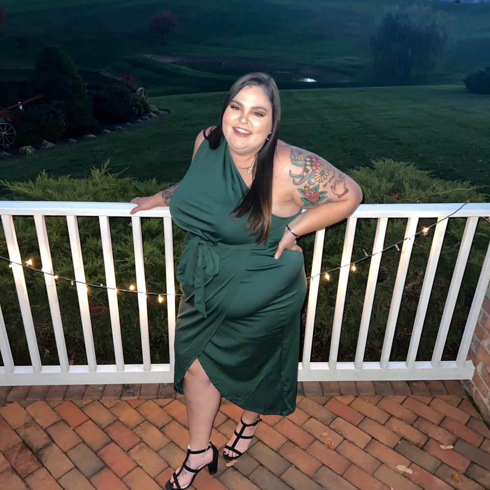 Amazon Green Midi Dress